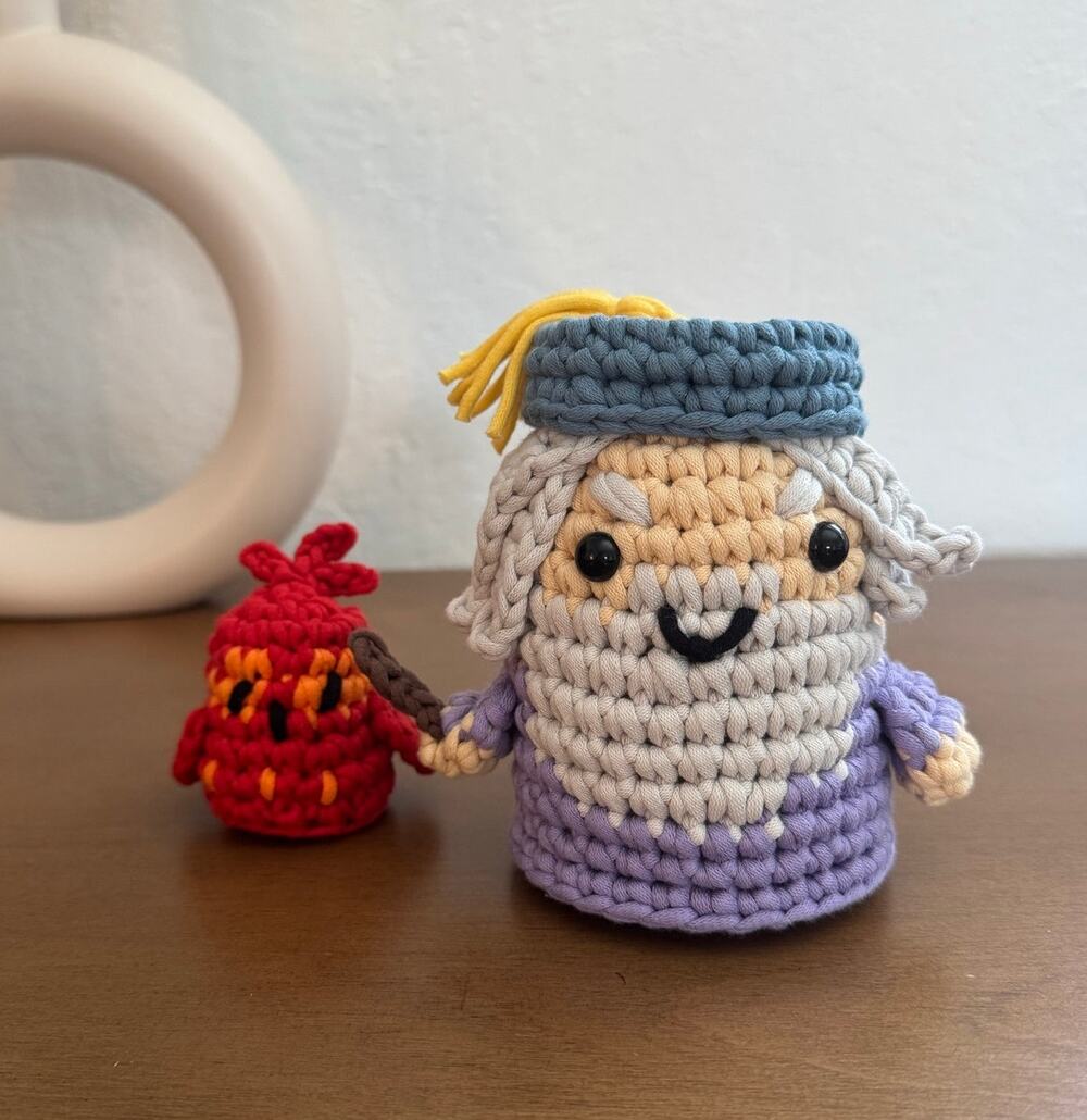 *Pre-Made Plushies* The Woobles Harry Potter Albus Dumbledore™ & Fawkes™ Bundle